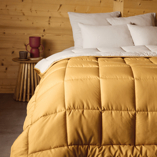Zelesta Everyday Duo Duvet - Ochre Yellow & Linen