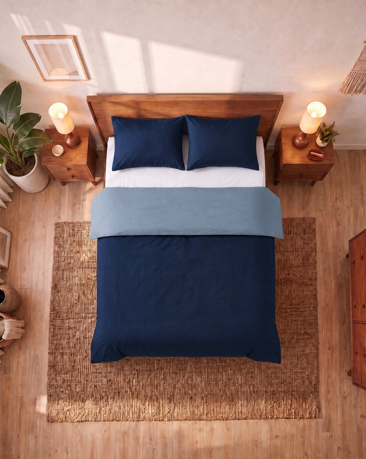 Zelesta Comfort Duo Seamless Pillowcase Set Of 2 - Blue
