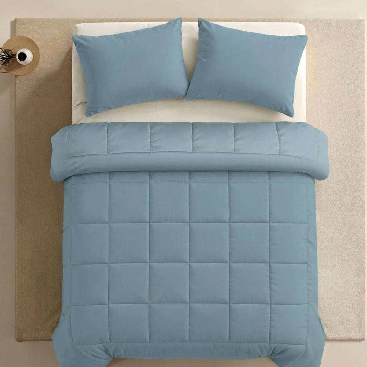 Zelesta Pure Uni Cotton Pillowcase Set Of 2 - Pastel Blue