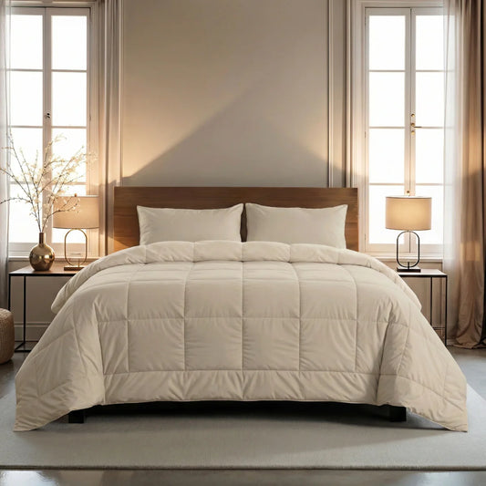 Zelesta Pure Uni Cotton Duvet - Desert Sand