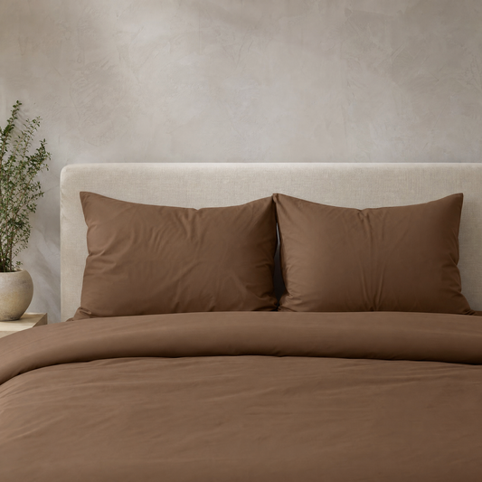 Zelesta Comfort Uni Pillowcases Set Of 2 - Mokka