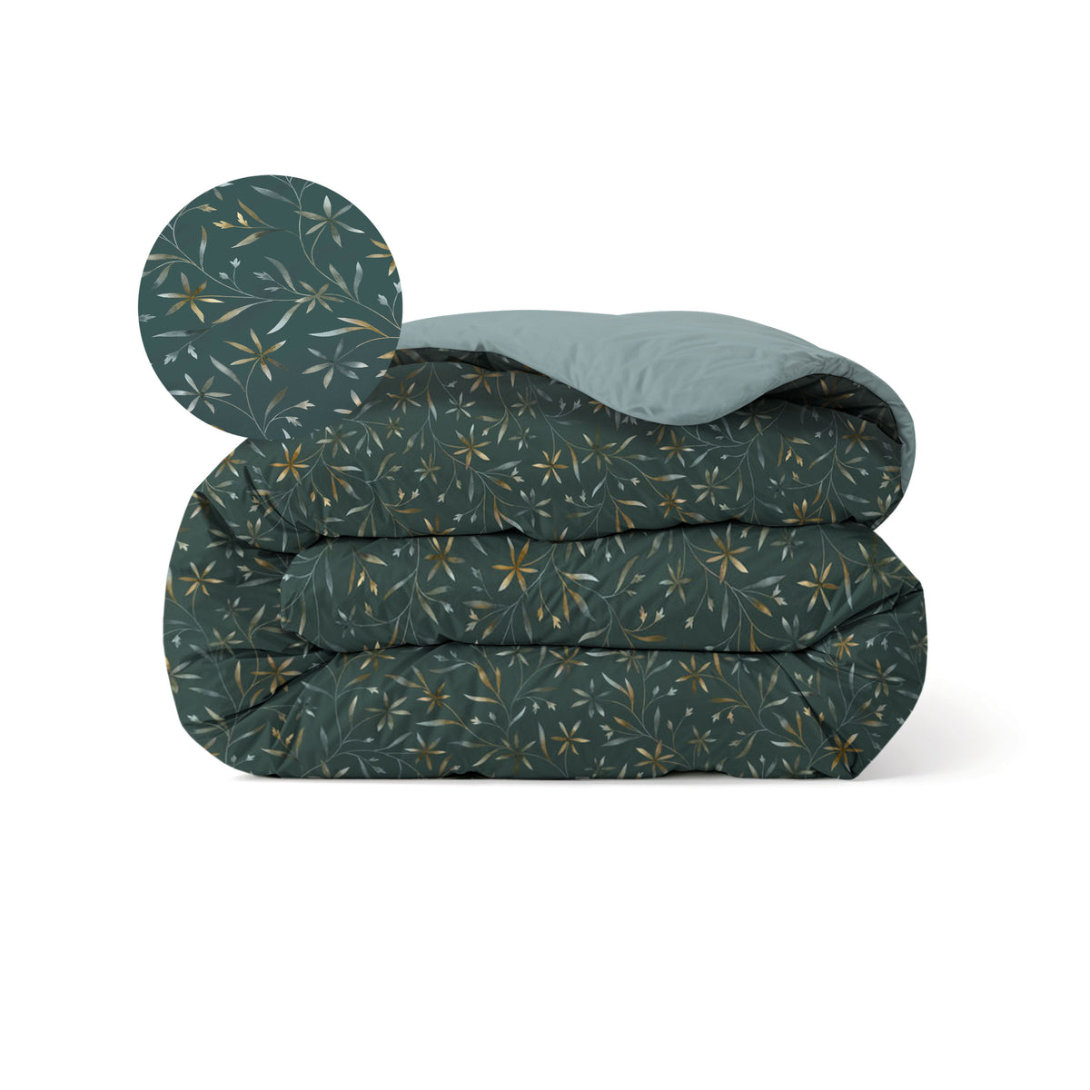 Zelesta Comfort Design Seamless Duvet - Delicate Floral Green
