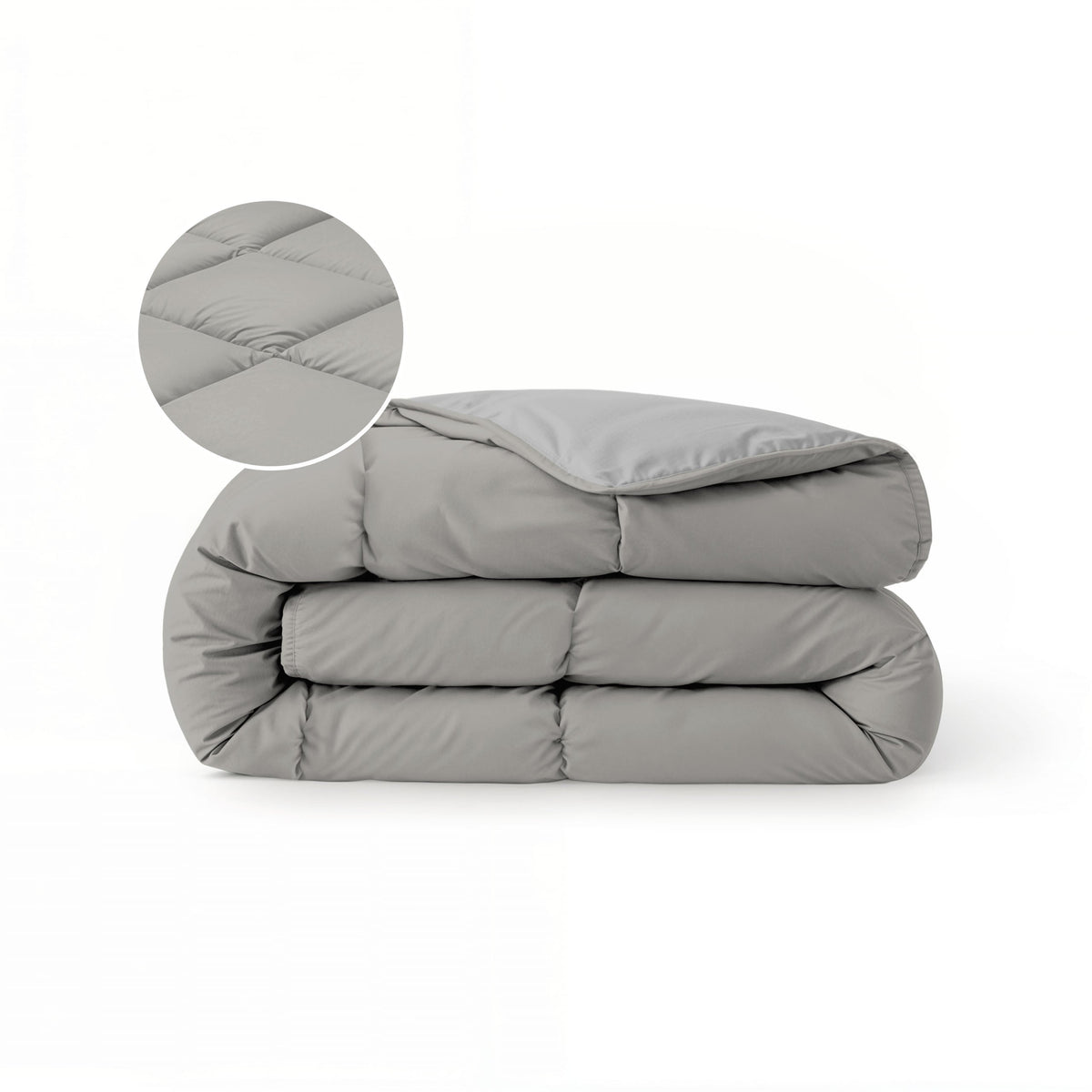 Zelesta Comfort Duo Summer Duvet - Grey & Soft Grey