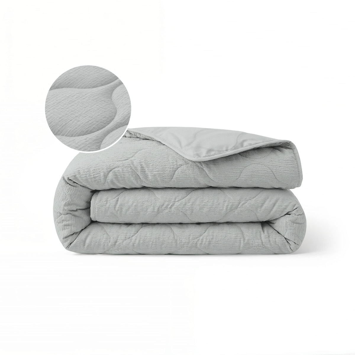 Zelesta Special Seersucker Summer Duvet - Soft Ice Blue