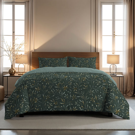 Zelesta Comfort Design Seamless Duvet - Delicate Floral Green