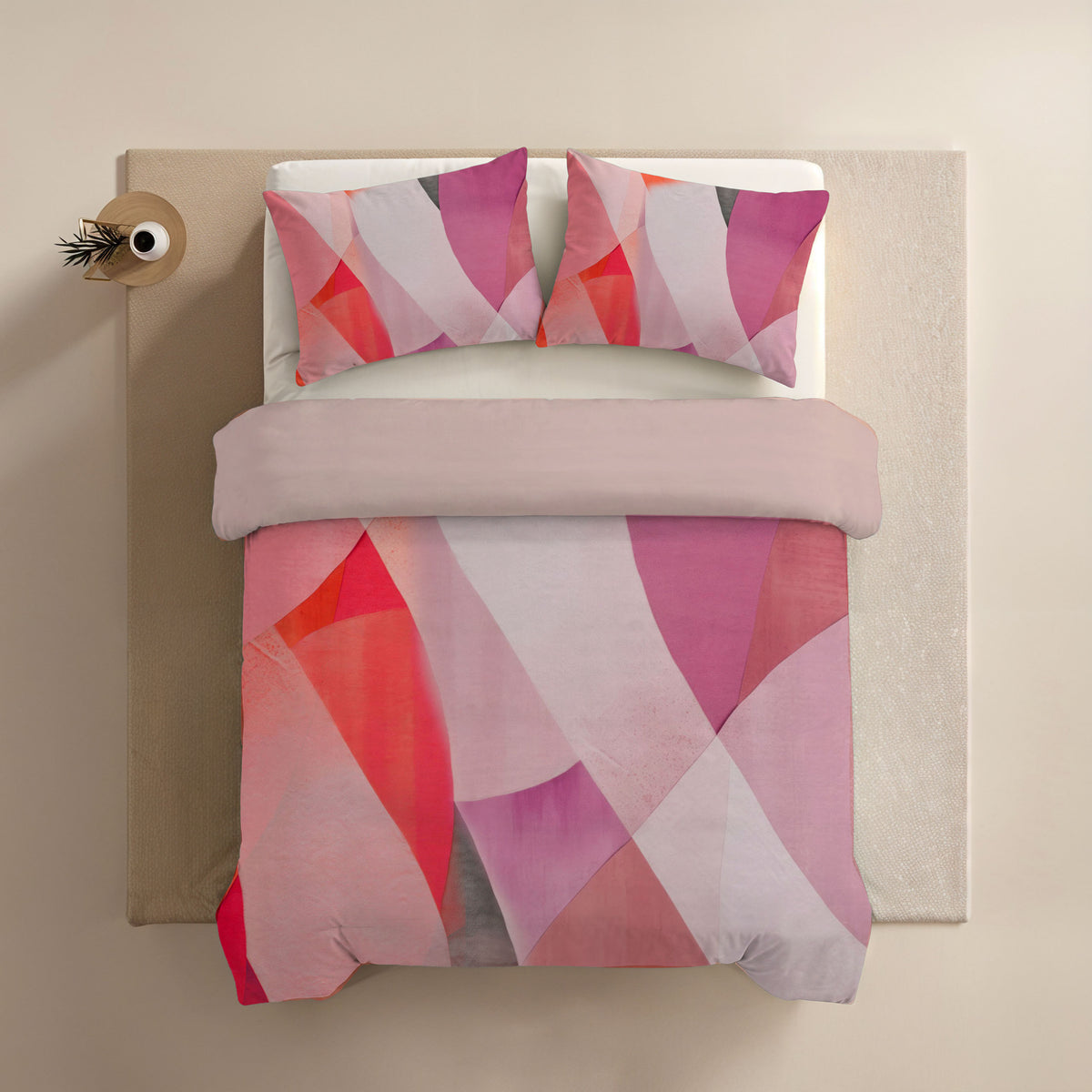 Zelesta Comfort Design Seamless Duvet - Colour Block Pink