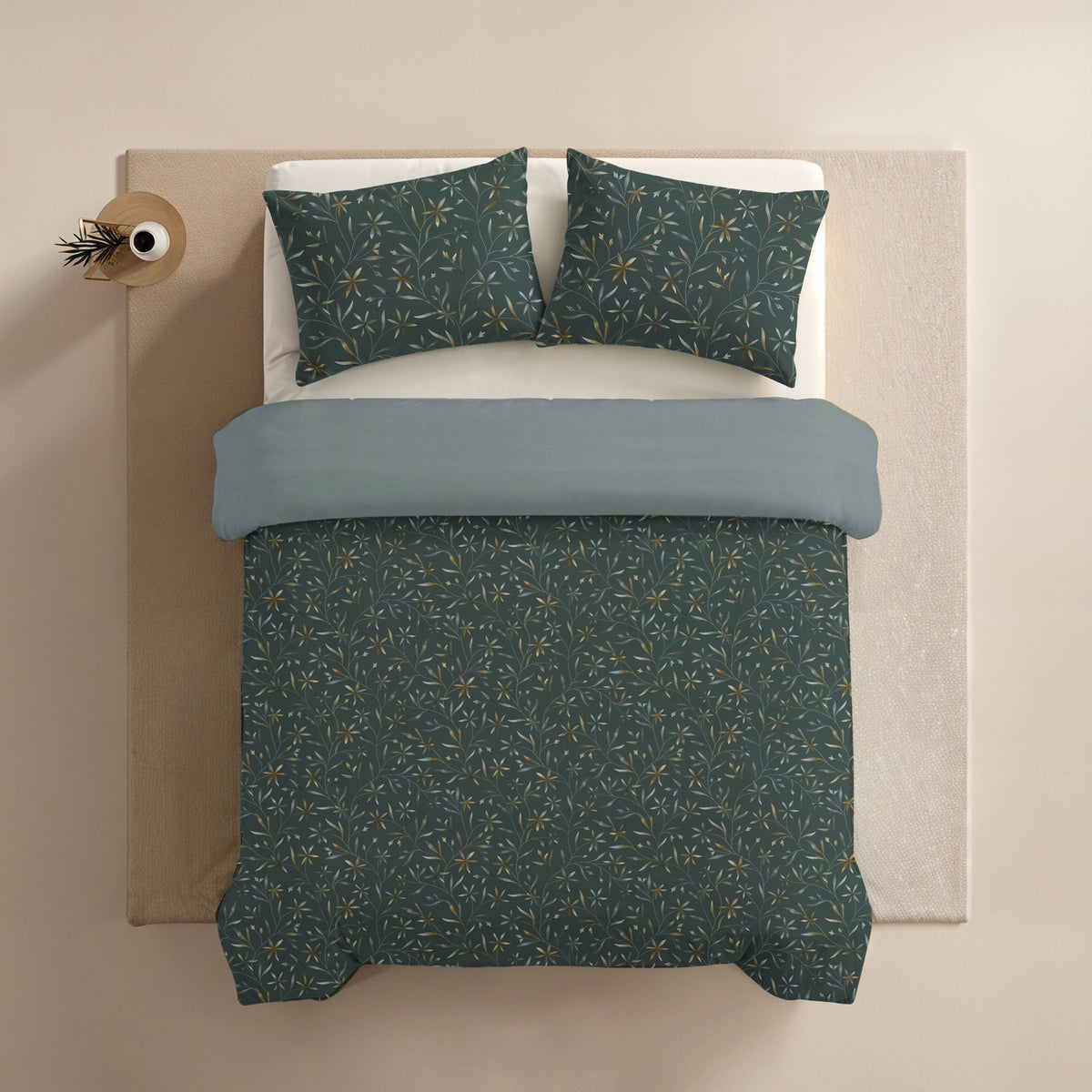 Zelesta Comfort Design Seamless Duvet - Delicate Floral Green