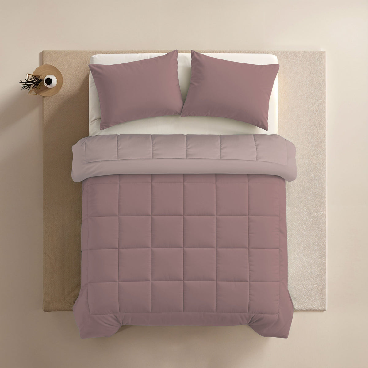 Zelesta Comfort Duo Summer Duvet - Dusty Pink & Light Pink