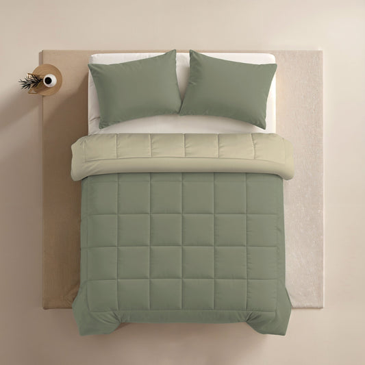Zelesta Comfort Duo Pillowcase - Olive Green