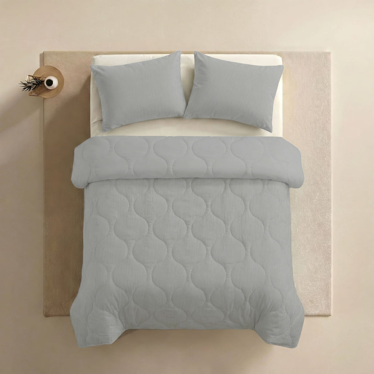 Zelesta Special Muslin Summer Duvet - Light Grey