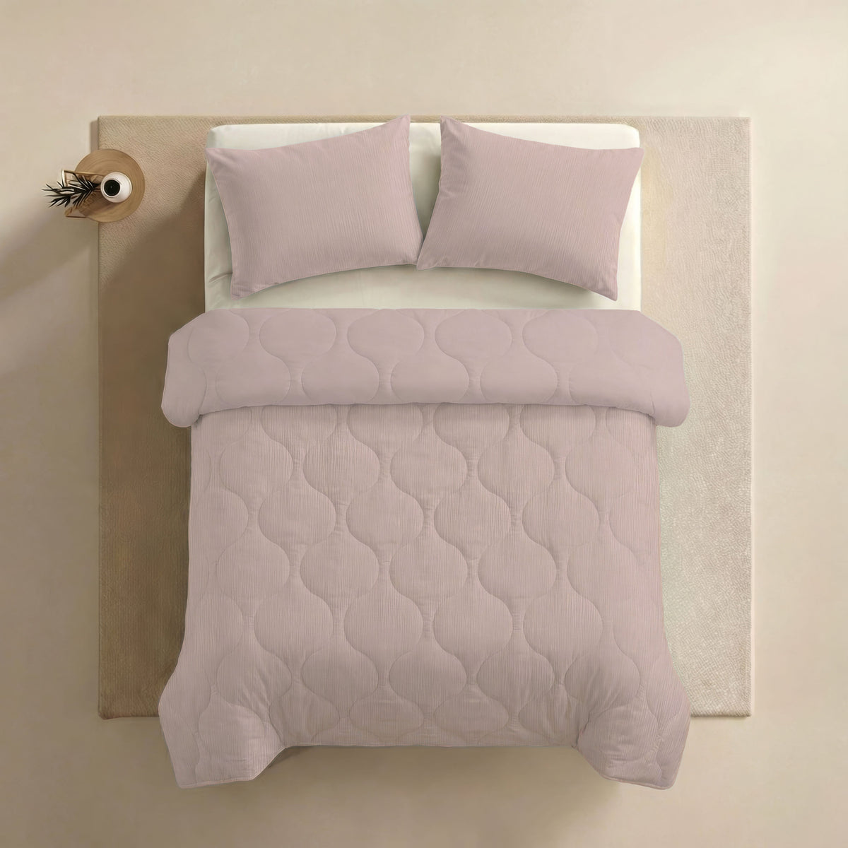 Zelesta Special Muslin Pillowcase Set Of 2 - Soft Pink