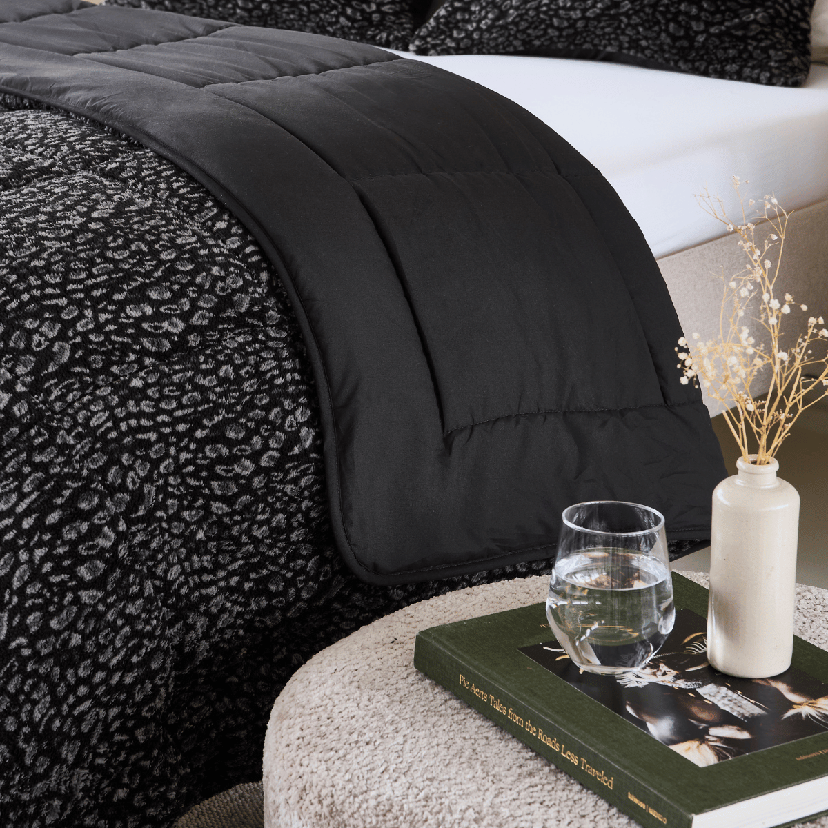 Zelesta Special Teddy Panther Duvet - Anthracite