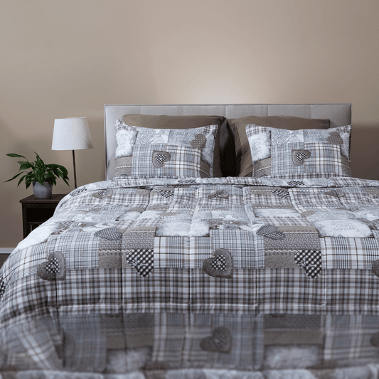 Zelesta Comfort Design Duvet - Patchwork Hearts