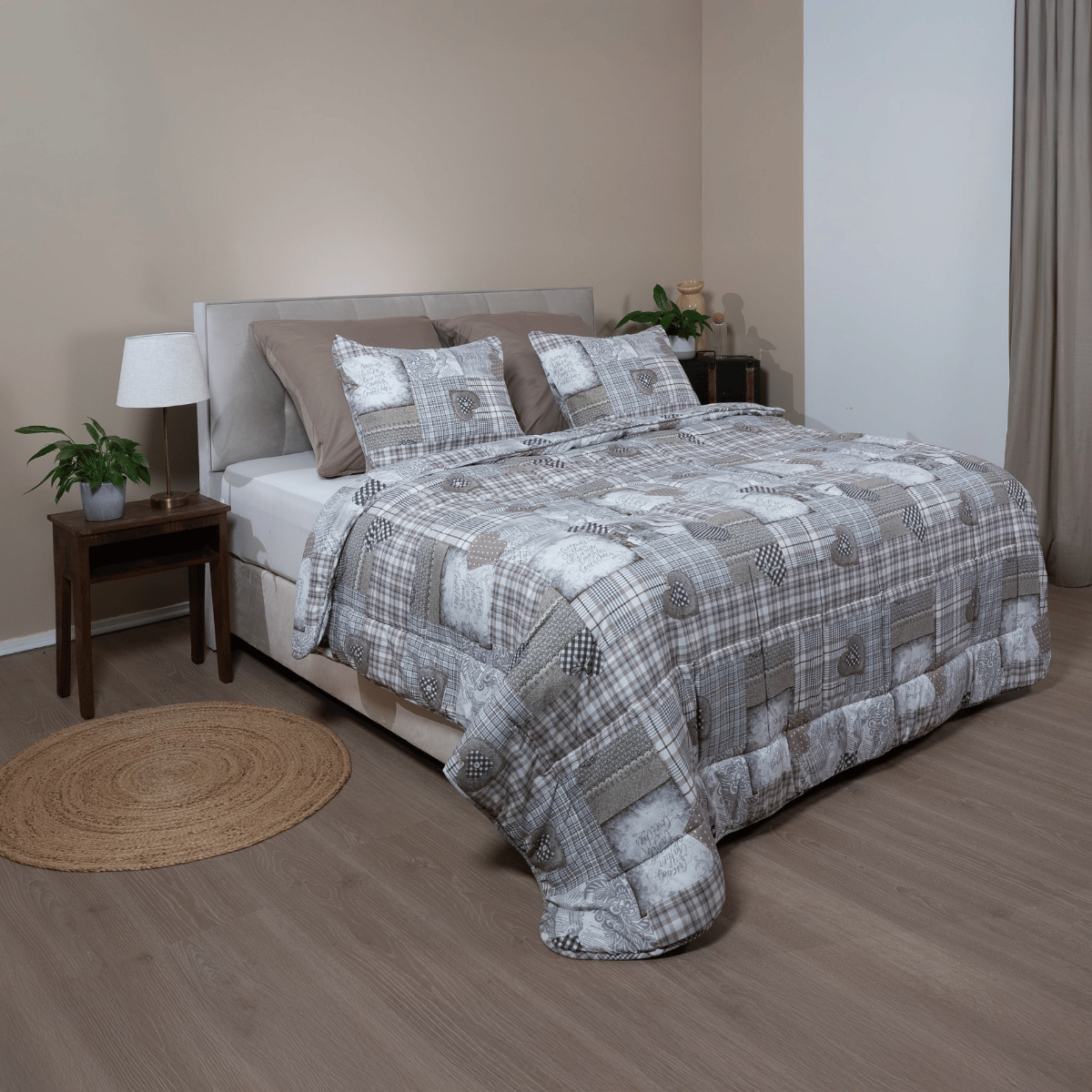 Zelesta Comfort Design Duvet - Patchwork Hearts