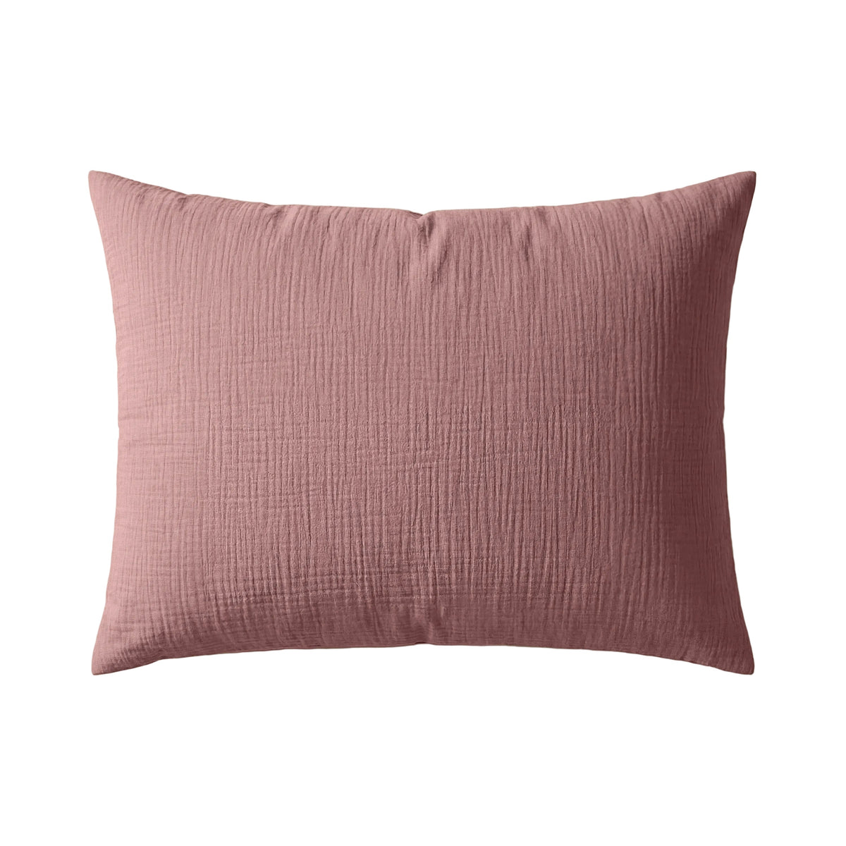 Zelesta Deluxe Cotton Muslin Pillowcase Set Of 2 - Dusty Pink