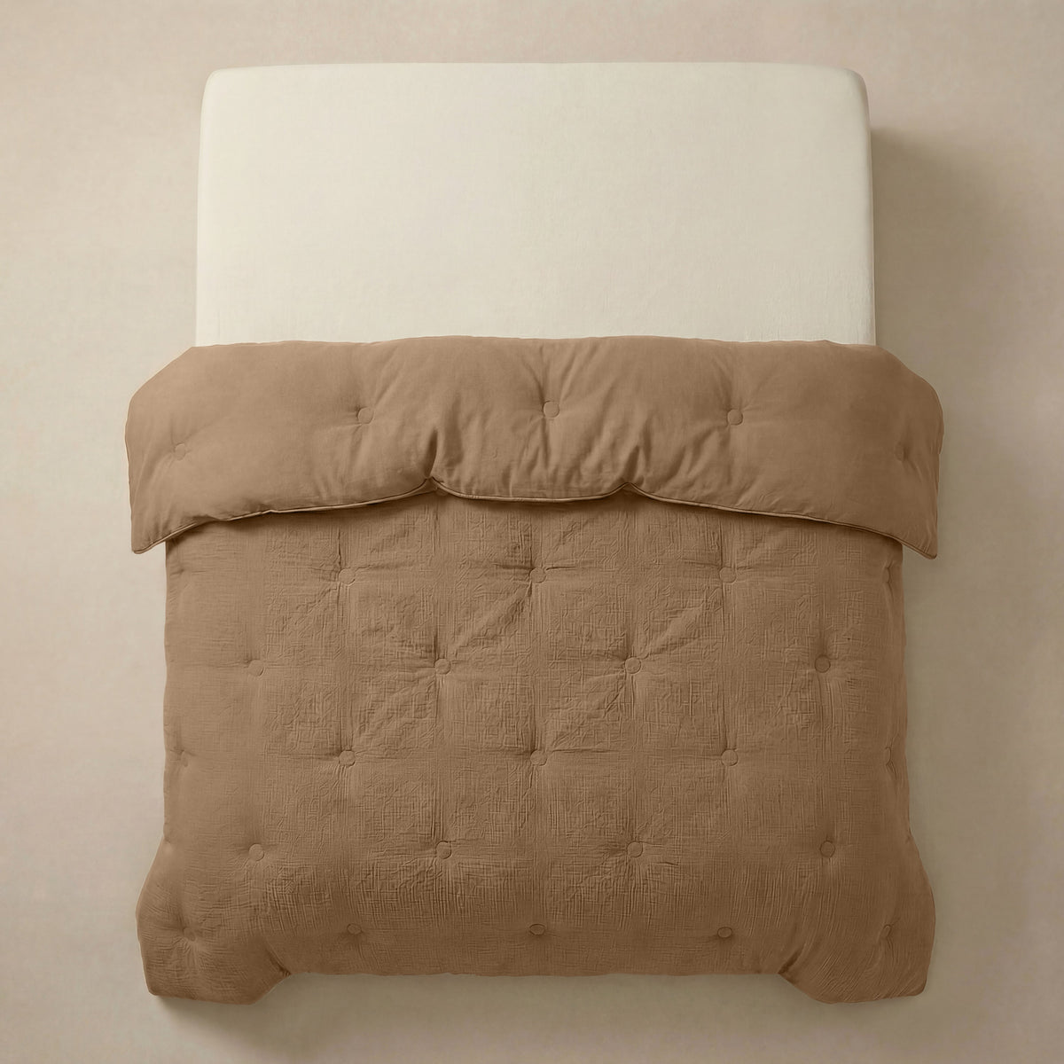 Zelesta Deluxe Cotton Muslin Duvet - Brown