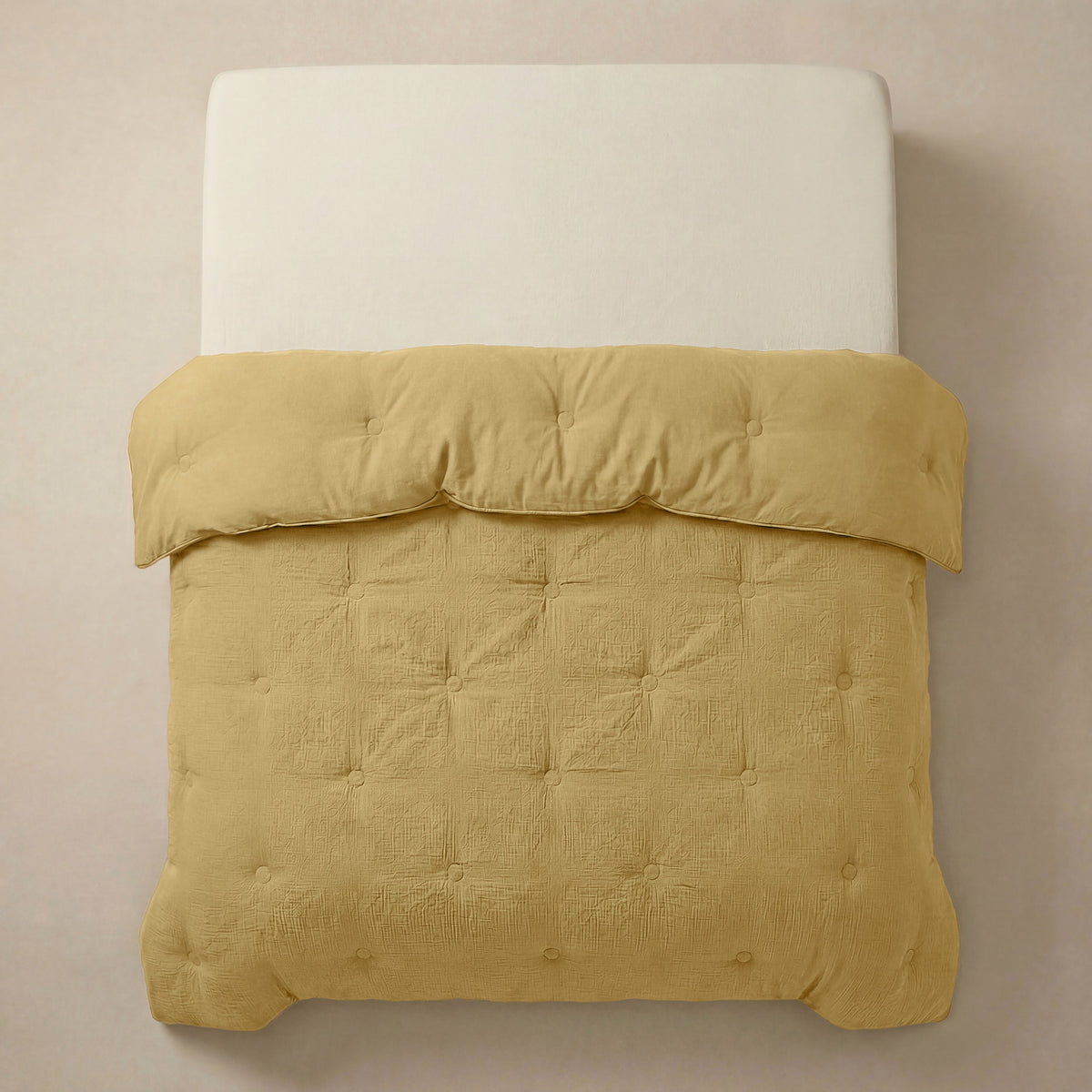 Zelesta Deluxe Cotton Muslin Duvet - Ochre