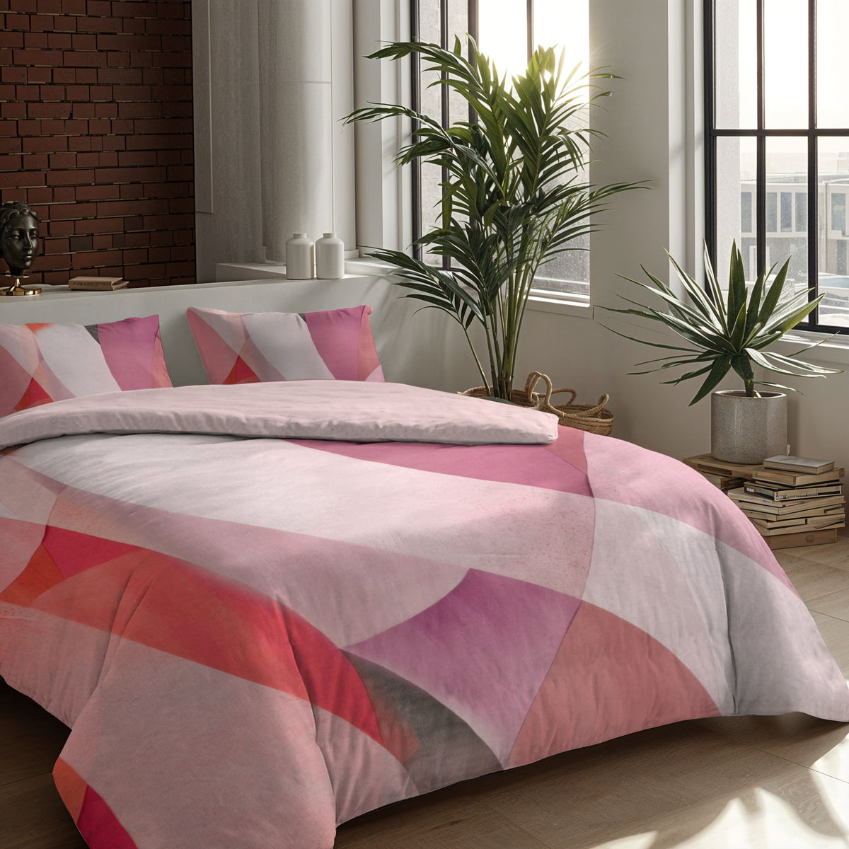 Zelesta Comfort Design Seamless Duvet - Colour Block Pink