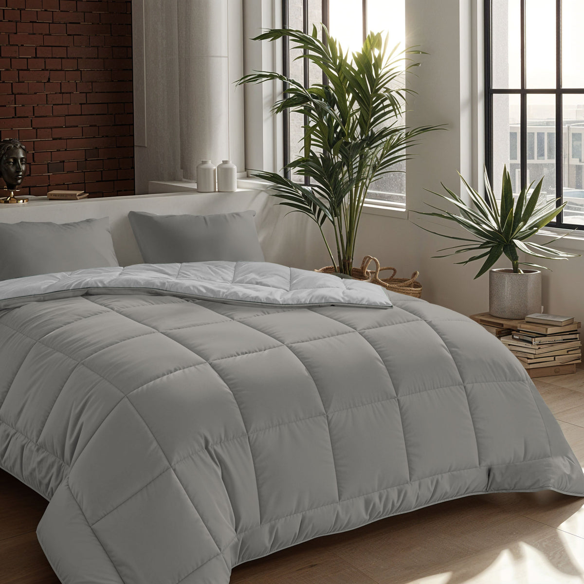 Zelesta Comfort Duo Duvet - Grey & Soft Grey