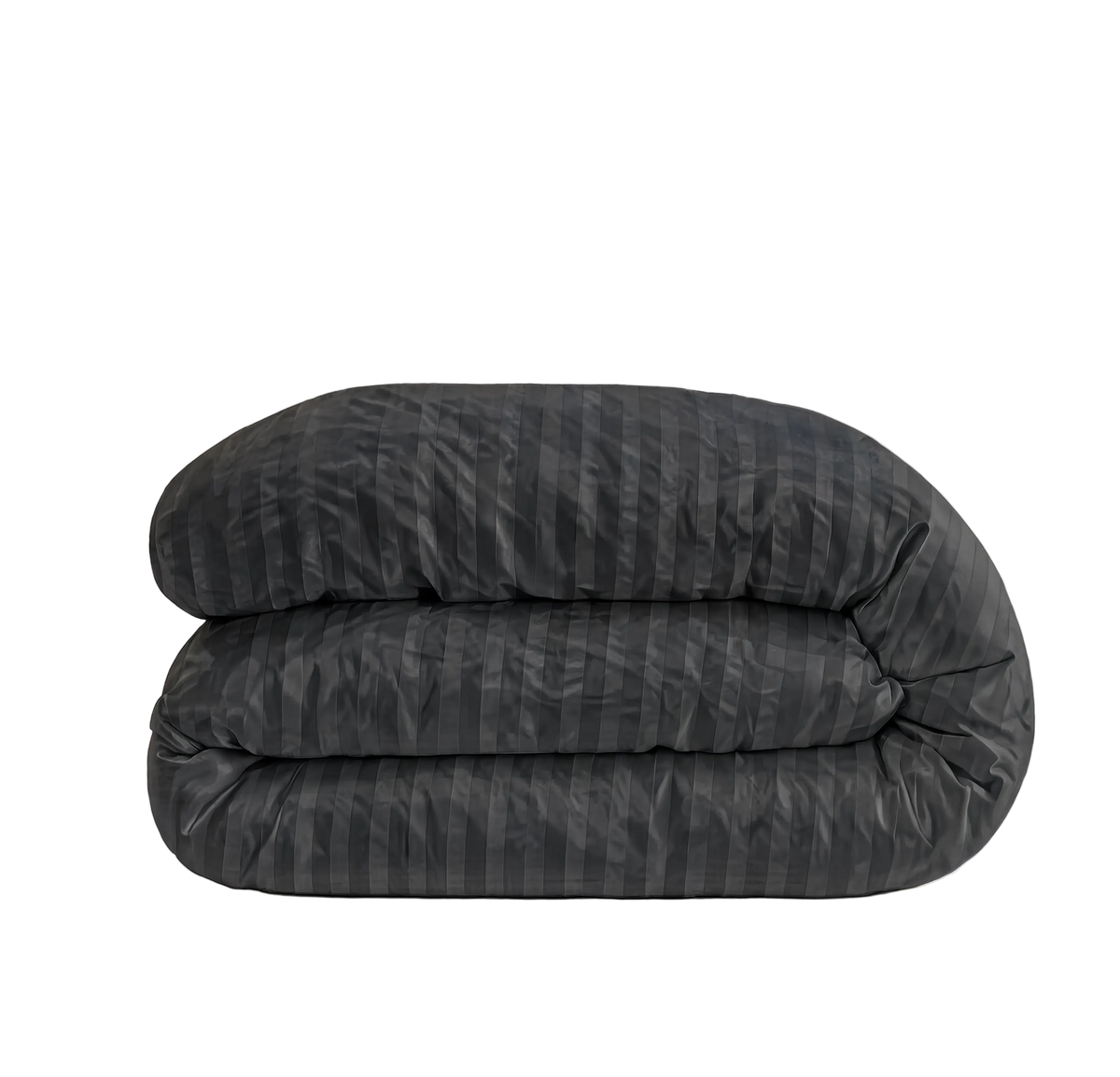 Zelesta Deluxe Hotel Stripe Seamless Satin Cotton Duvet - Anthracite