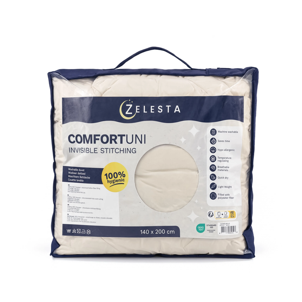 Zelesta Comfort Uni Seamless Duvet - Beige
