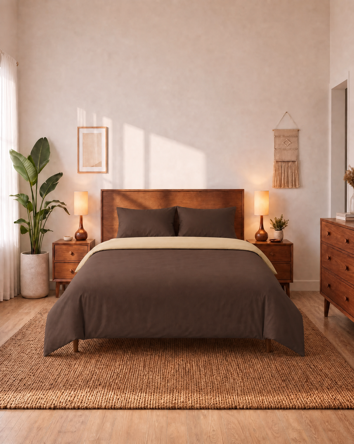 Zelesta Comfort Duo Seamless Duvet - Taupe & Brown