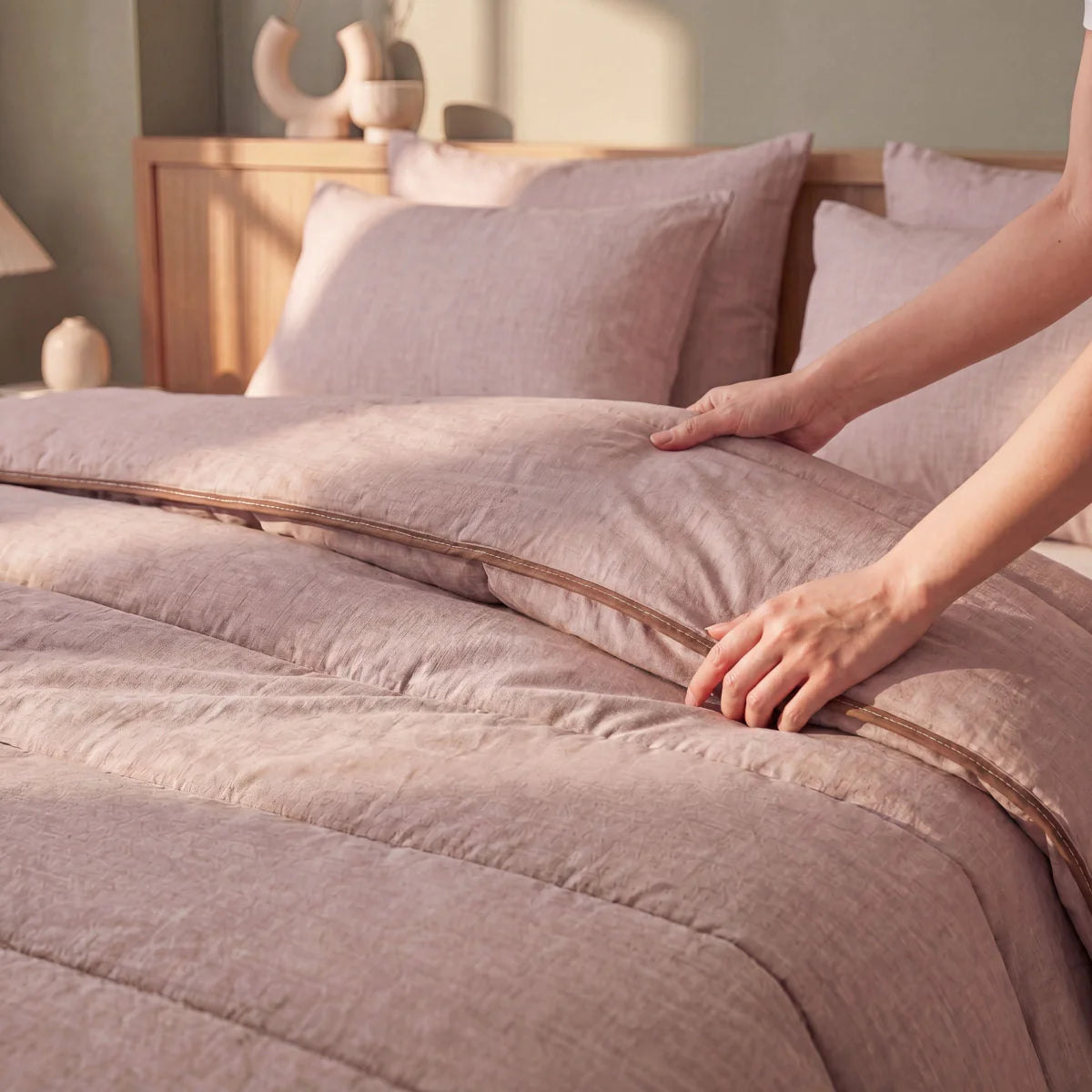 Zelesta Comfort Structure Duvet - Taupe