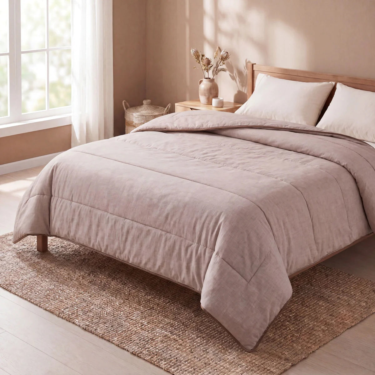Zelesta Comfort Structure Duvet - Taupe