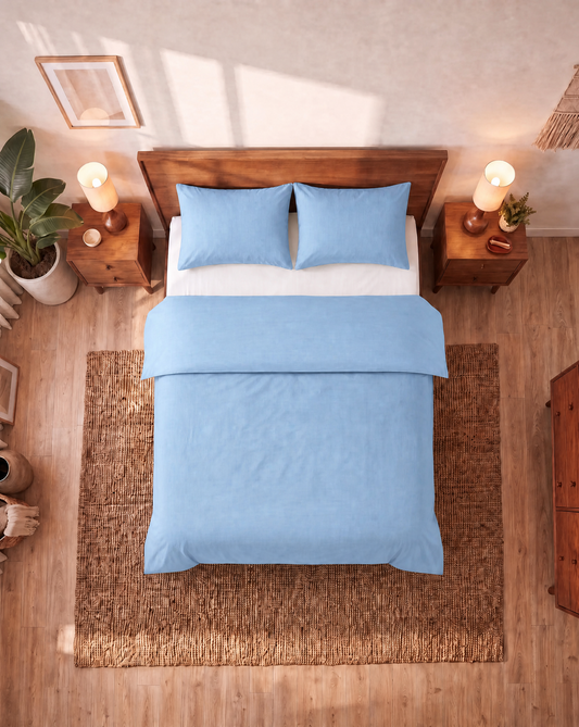 Zelesta Comfort Uni Seamless Pillowcase Set Of 2 - Ice Blue