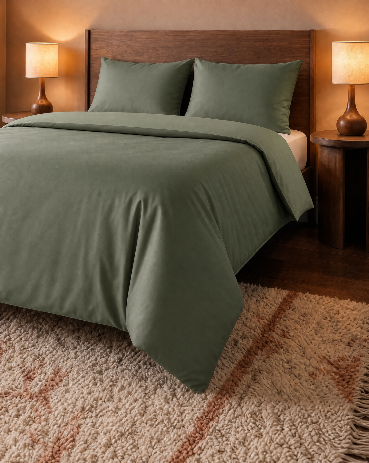Zelesta Pure Uni Seamless Cotton Duvet - Loden Green