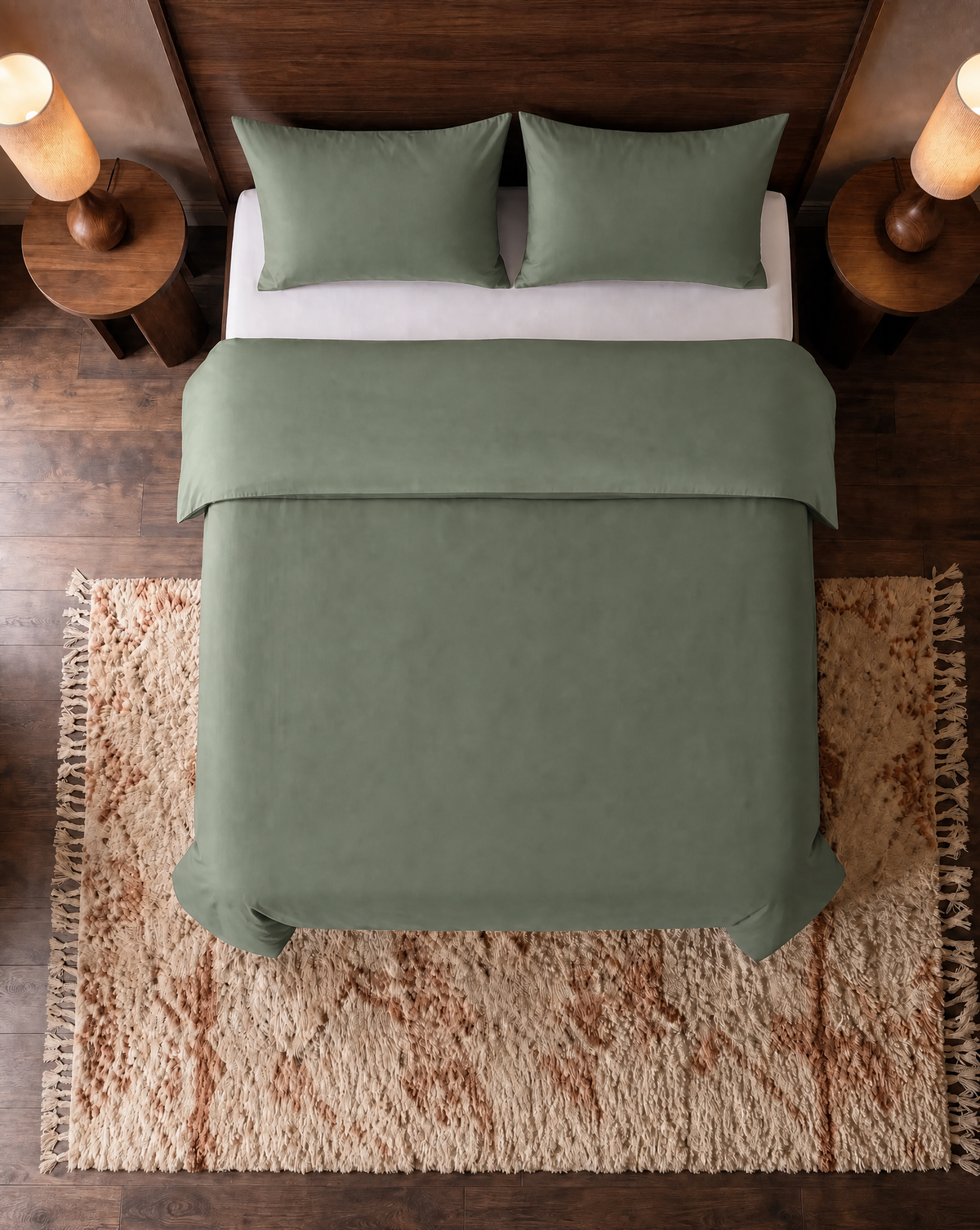 Zelesta Pure Uni Seamless Cotton Duvet - Loden Green