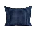 Zelesta Deluxe Hotel Stripe Seamless Satin Cotton Pillowcase Set Of 2 - Blue
