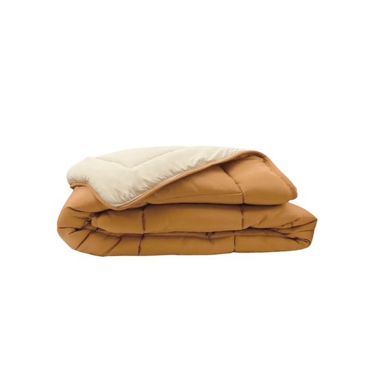 Zelesta Everyday Duo Summer Duvet - Bronze Brown & Linen