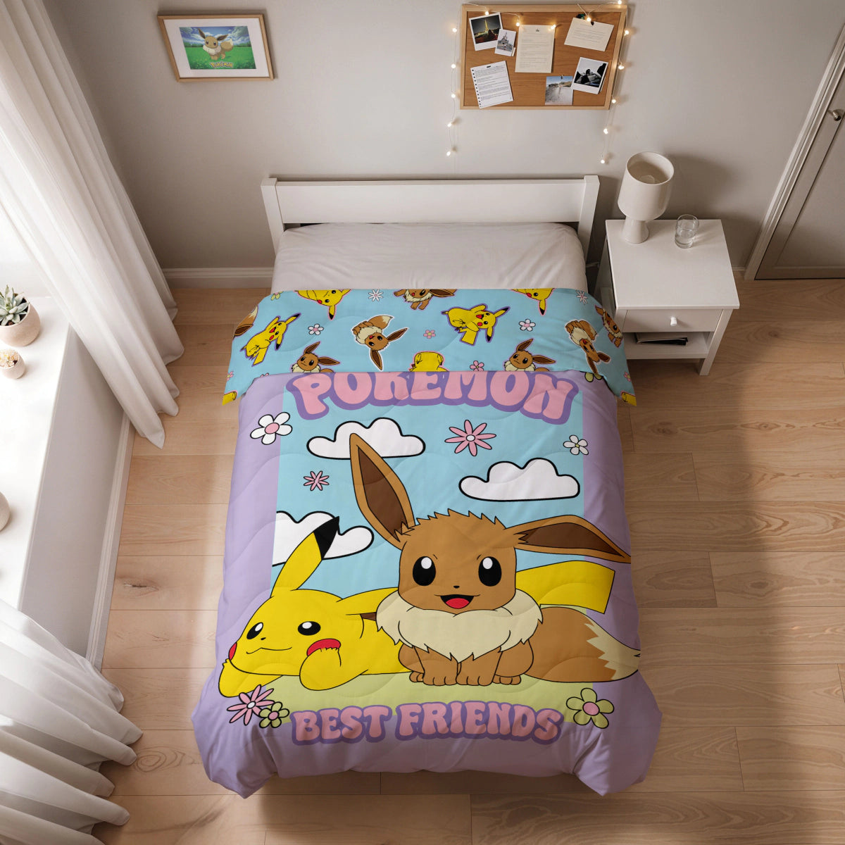 Kids Duvet - Pokémon - Pikachu & Eevee