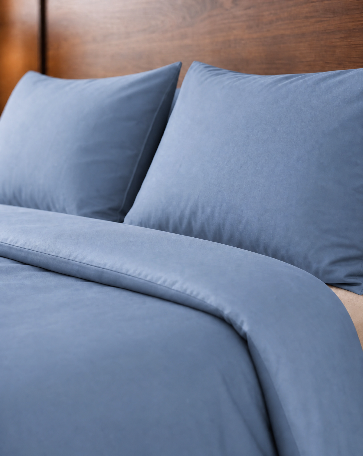 Zelesta Pure Uni Seamless Cotton Duvet - Soft Chambray Blue