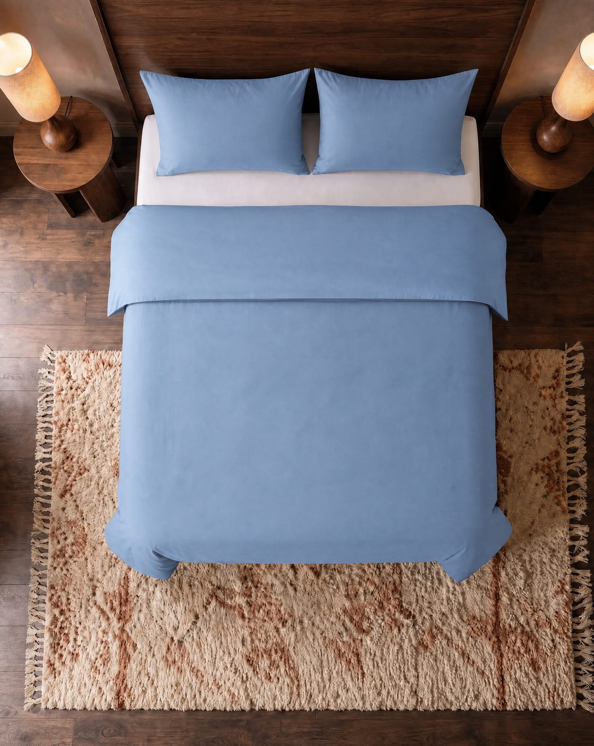 Zelesta Pure Uni Seamless Cotton Duvet - Soft Chambray Blue