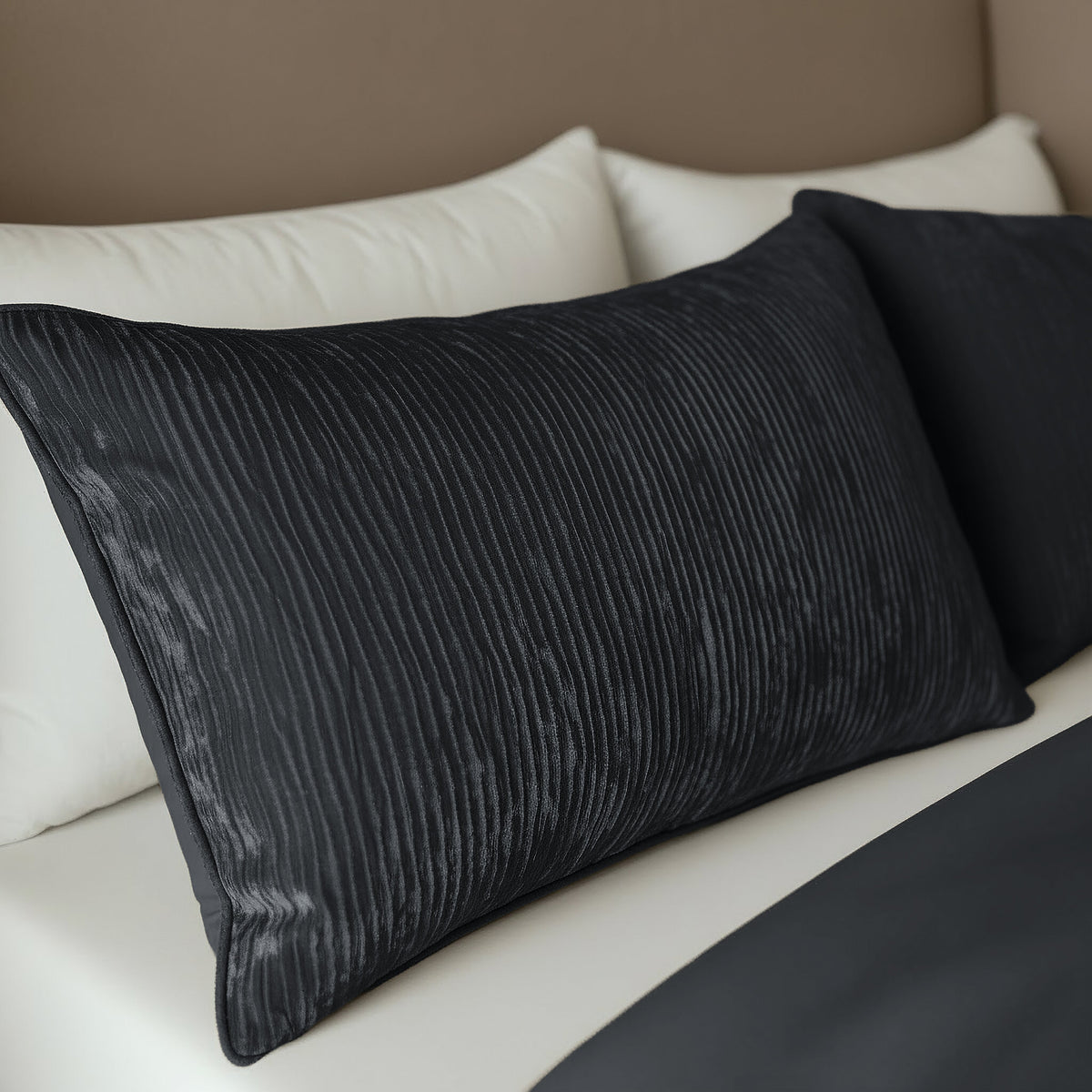 Zelesta Special Velvet Chic Pillowcase Set Of 2 - Anthracite