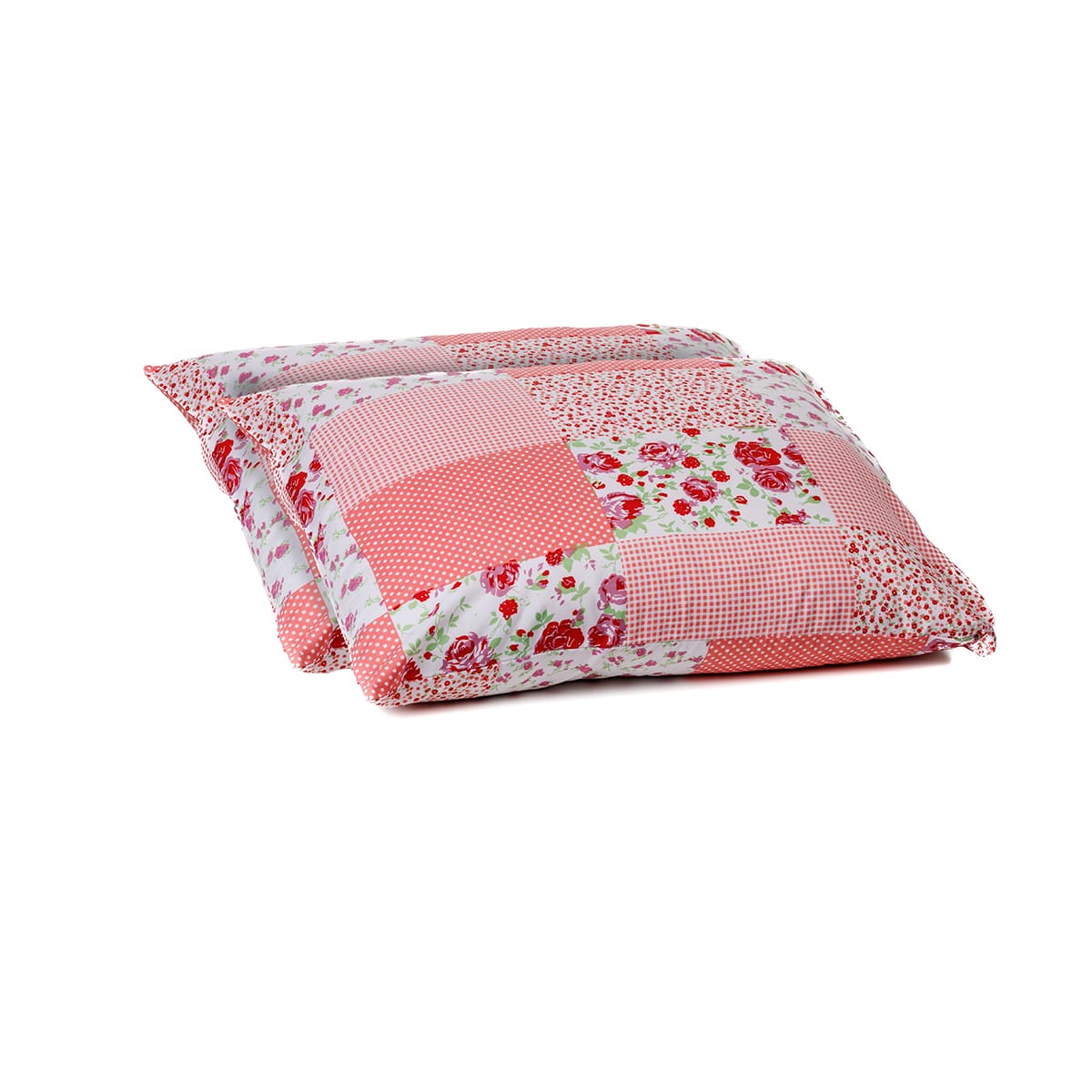 Zelesta Comfort Design Pillowcase Set Of 2 - Patchwork Pink