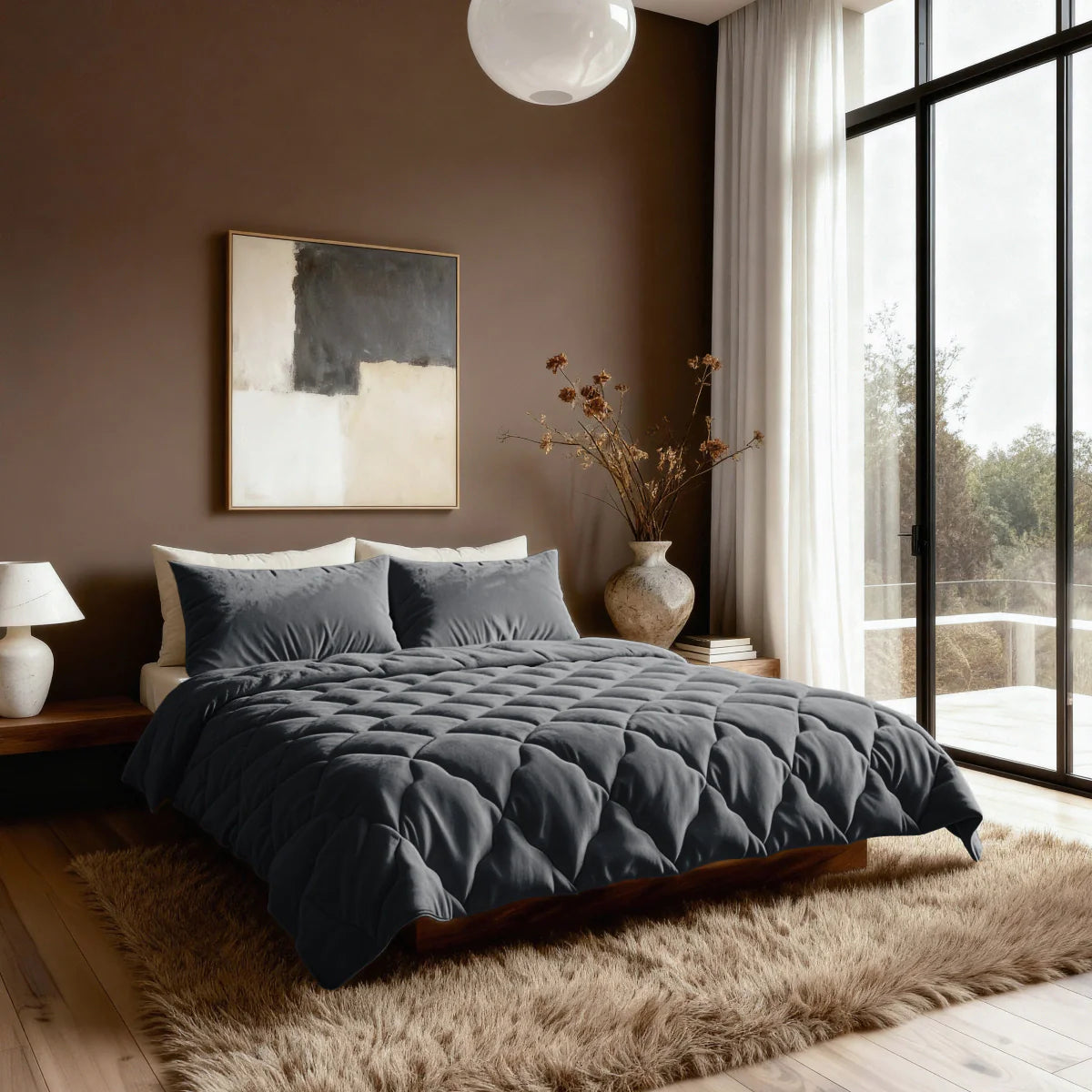Zelesta Special Flannel Uni Duvet - Black