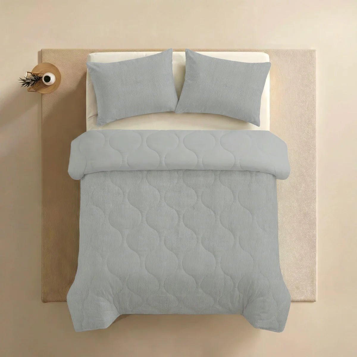 Zelesta Special Seersucker Summer Duvet - Soft Ice Blue