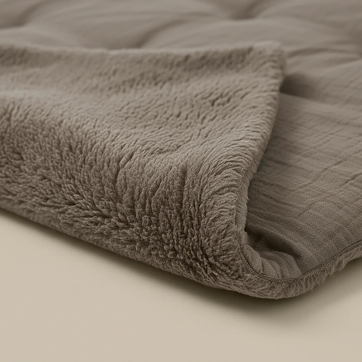 Zelesta Special Teddy Cotton Muslin Duvet - Taupe