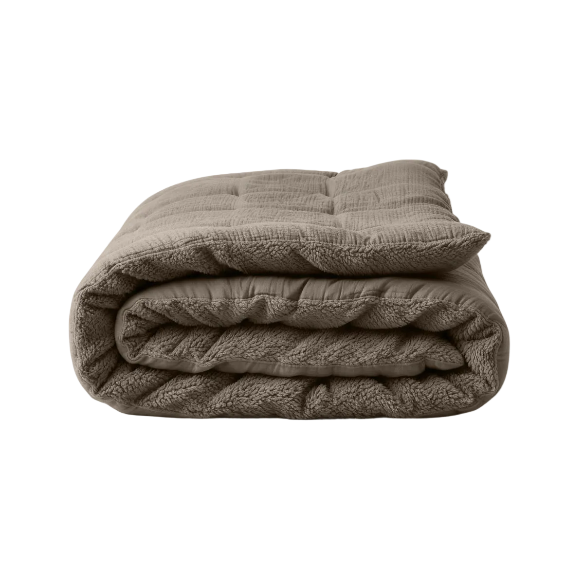 Zelesta Special Teddy Cotton Muslin Duvet - Taupe