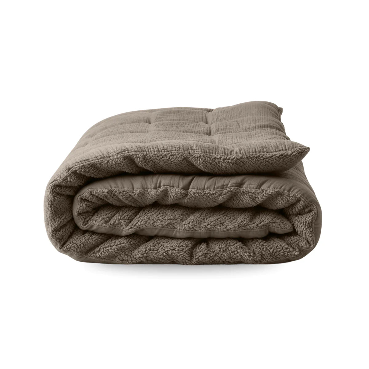 Zelesta Special Teddy Cotton Muslin Duvet - Taupe