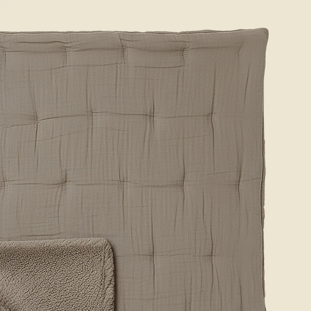 Zelesta Special Teddy Cotton Muslin Duvet - Taupe