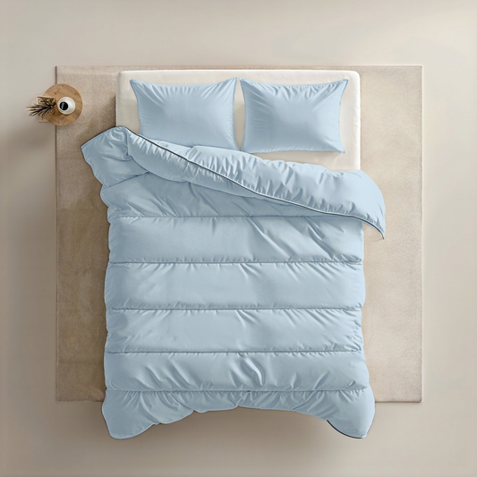 Zelesta Everyday Uni Pillowcase Set Of 2 - Light Blue Grey