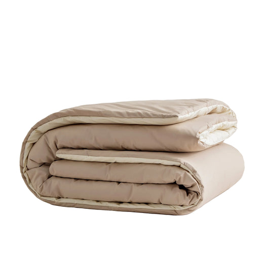Zelesta Pure Duo Seamless Cotton Duvet - Grey & Off White