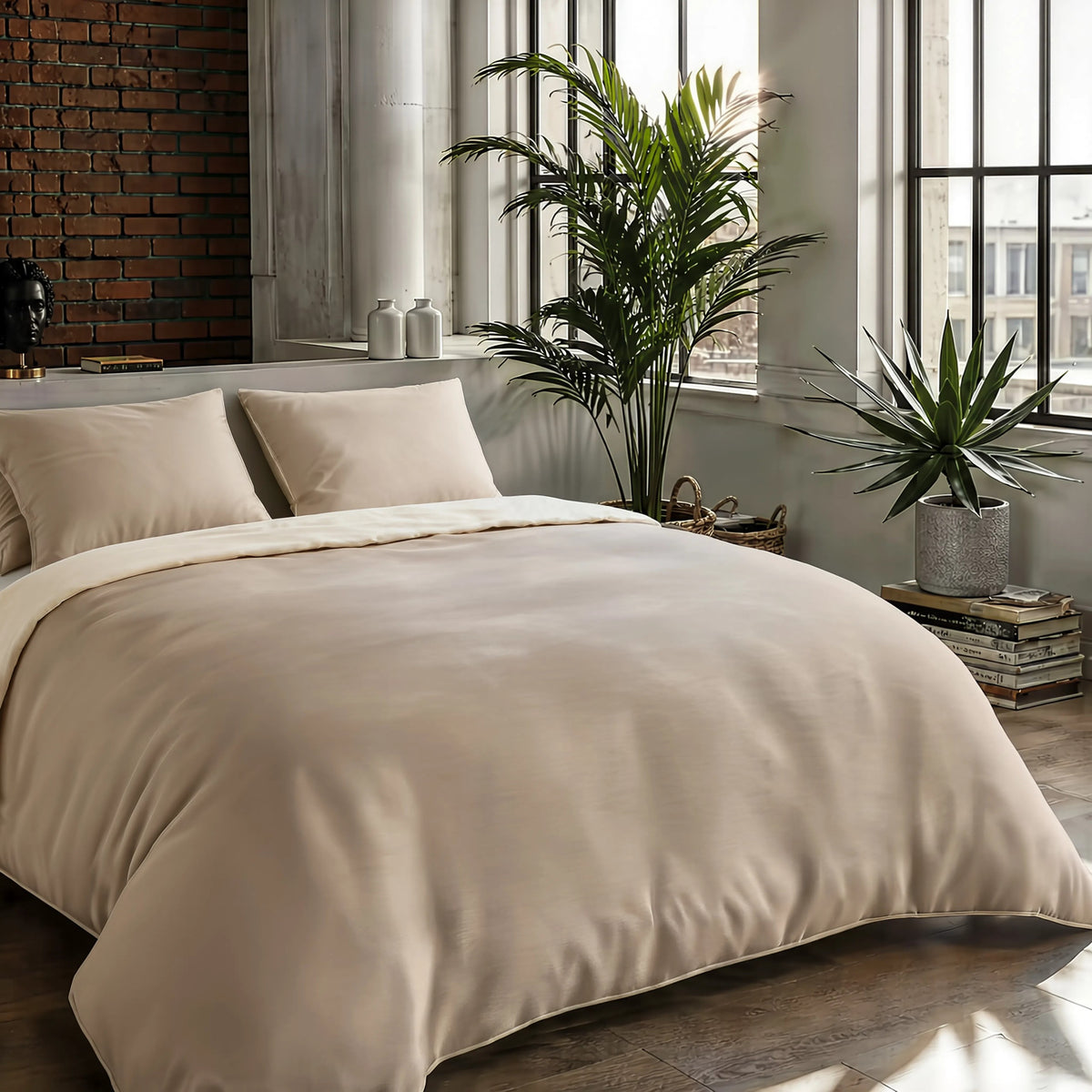 Zelesta Pure Duo Seamless Cotton Duvet - Grey & Off White